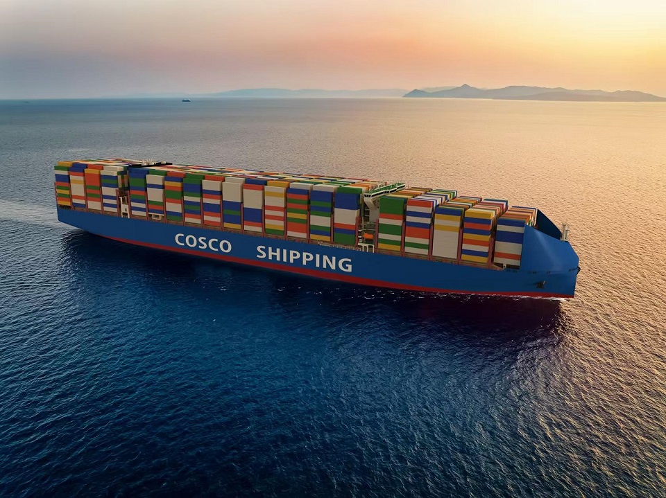 Marine vessel at sea